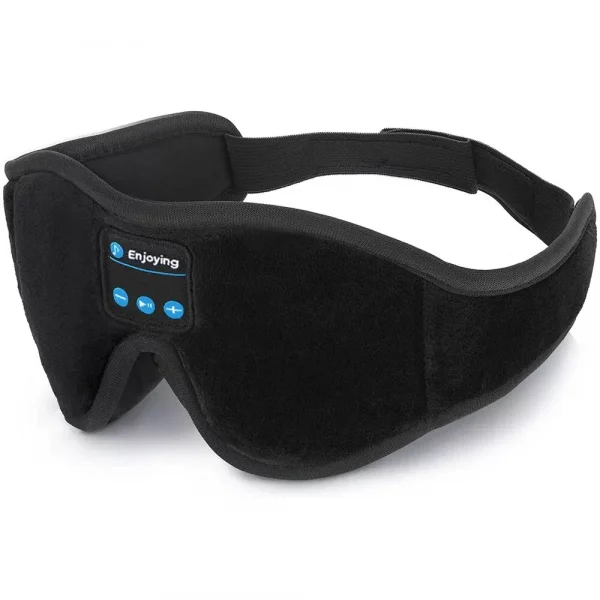 Máscara de dormir, macia, com bluetooth integrado, ouça suas musicas preferidas e dispense os fones que incomodam seus ouvidos quando se deita de lado, ideal para o conforto dos olhos evitando claridade, inclusive em viagens. - Image 5