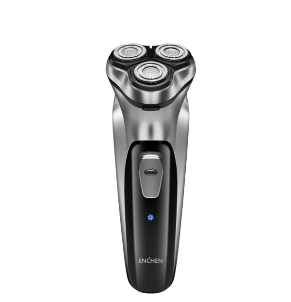 blackstone barbeador elétrico rotativo para homens 3d lâmina flutuante lavável tipo-c usb recarregável, máquina de barba de barbear - Image 8